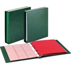 Lindner 1106E-G karat álbum CLASSIC con estuche protector verde. Lindner 1106E-G karat álbum CLASSIC con estuche protector verde.