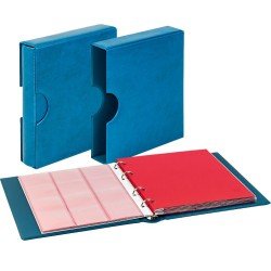 Lindner 1106EK-B karat álbum CLASSIC con estuche protector con recortes azul Lindner 1106EK-B karat álbum CLASSIC con estuche protector con recortes azul