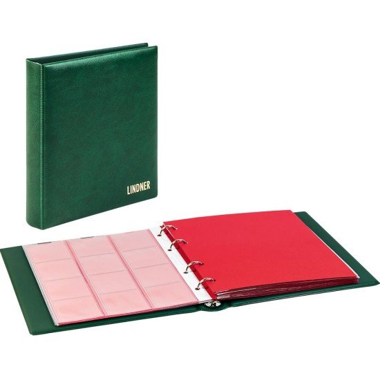 Lindner 1106M-G Karat Álbum de monedas CLASSIC verde