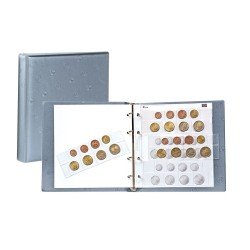 Lindner 1105-GR karat álbum de monedas EURO gris Lindner 1105-GR karat álbum de monedas EURO gris