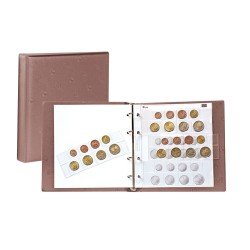 Lindner 1105-H karat álbum de monedas EURO bronceado Lindner 1105-H karat álbum de monedas EURO bronceado