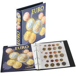 Lindner 1608M Album pre-impreso para juegos de monedas EURO: todos los países Lindner 1608M Album pre-impreso para juegos de monedas EURO: todos los países
