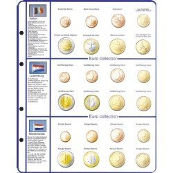 Lindner 8450-7 Página ilustrada: juegos de monedas EURO 