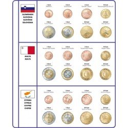 Lindner 8450-36 Página ilustrada: juegos de monedas EURO Lindner 8450-36 Página ilustrada: juegos de monedas EURO