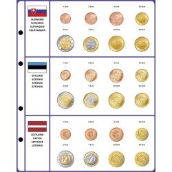 Lindner 8450-39 Página ilustrada: juegos de monedas EURO 