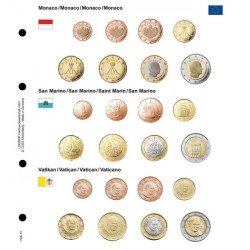 Lindner 1108-13 karat Página ilustrada para juegos de monedas EURO Lindner 1108-13 karat Página ilustrada para juegos de monedas EURO