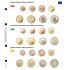 Lindner 1108-13 karat Página ilustrada para juegos de monedas EURO