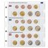 Lindner 1108-19 karat Página ilustrada para juegos de monedas EURO