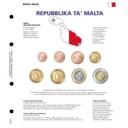 Lindner 1109-17 karat Página ilustrada para juegos de monedas EURO Lindner 1109-17 karat Página ilustrada para juegos de monedas EURO