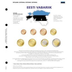 Lindner 1109-20 karat Página ilustrada para juegos de monedas EURO Lindner 1109-20 karat Página ilustrada para juegos de monedas EURO