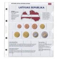 Lindner 1109-21 karat Página ilustrada para juegos de monedas EURO Lindner 1109-21 karat Página ilustrada para juegos de monedas EURO