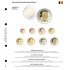 Lindner 1109-51 karat Página ilustrada para juegos de monedas EURO
