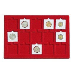 Lindner 2329-15 Bandeja para 15 porta monedas 50 x 50 mm Ø