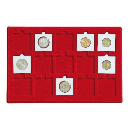 Lindner 2329-15 Bandeja para 15 porta monedas 50 x 50 mm Ø Lindner 2329-15 Bandeja para 15 porta monedas 50 x 50 mm Ø