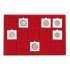 Lindner 2329-15 Bandeja para 15 porta monedas 50 x 50 mm Ø