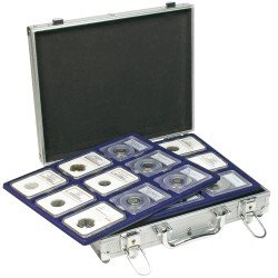 Lindner S2307-S2219ME Maletín de aluminio para 36 monedas Lindner S2307-S2219ME Maletín de aluminio para 36 monedas