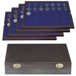 Lindner 2494-11M Estuche Carus-4 32.0 mm de madera auténtica Lindner 2494-11M Estuche Carus-4 32.0 mm de madera auténtica
