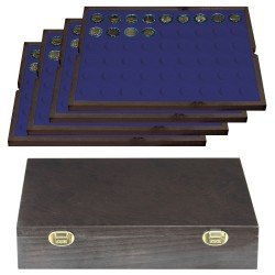 Lindner 2494-10M Estuche Carus-4 25.75 mm de madera auténtica Lindner 2494-10M Estuche Carus-4 25.75 mm de madera auténtica