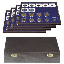 Lindner 2494-3M Estuche Carus-4 50 x 50 mm de madera auténtica Lindner 2494-3M Estuche Carus-4 50 x 50 mm de madera auténtica