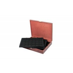 Lindner S2495-S2115CE Estuche Carus para 150 monedas de madera auténtica Lindner S2495-S2115CE Estuche Carus para 150 monedas de madera auténtica