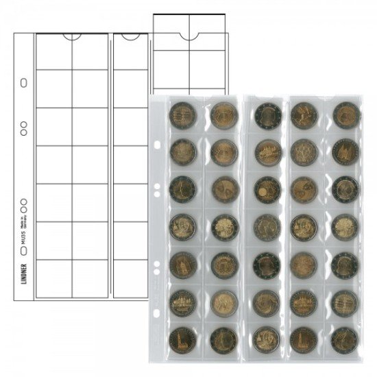 Lindner MU35R Hojas Multi Collect para 35 onzas de hasta 27 mm Lindner MU35R Hojas Multi Collect para 35 onzas de hasta 27 mm
