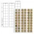 Lindner MU54 Hojas Multi Collect para 54 monedas de hasta 20 mm 