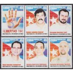 Cuba 4487/92 2007 Presos en estados Unidos por la defensa del País MNH