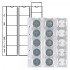 Lindner MU15 Hojas Multi Collect para 15 monedas de hasta 42 mm