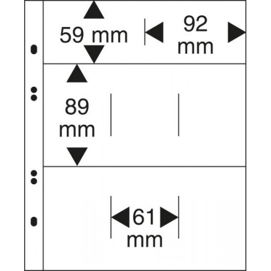 Lindner MU1353 Hojas Multi Collect con 8 bolsillos