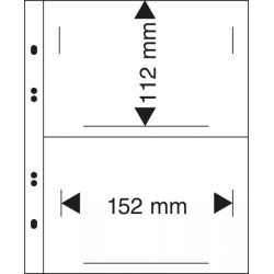 Lindner MU1331 Hojas Multi Collect con 2 bolsillos (152 x 112 mm) por página Lindner MU1331 Hojas Multi Collect con 2 bolsillos (152 x 112 mm) por página