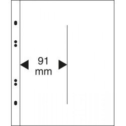 Lindner MU1317 Hojas Multi Collect con 2 tiras verticales (91 mm) por página Lindner MU1317 Hojas Multi Collect con 2 tiras verticales (91 mm) por página