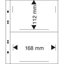 Lindner MU1342 Hojas Multi Collect con 2 bolsillos (168 x 112 mm) Lindner MU1342 Hojas Multi Collect con 2 bolsillos (168 x 112 mm)