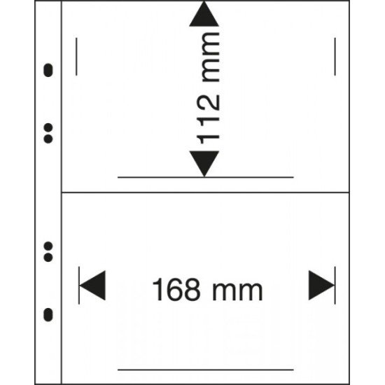 Lindner MU1342 Hojas Multi Collect con 2 bolsillos (168 x 112 mm) Lindner MU1342 Hojas Multi Collect con 2 bolsillos (168 x 112 mm)