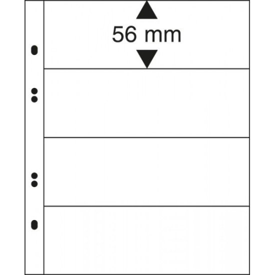 Lindner MU1324 Hojas Multi Collect con 4 tiras (56 mm) Lindner MU1324 Hojas Multi Collect con 4 tiras (56 mm)
