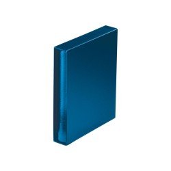 Lindner 1402-B Carpeta de anillas RONDO REGULAR, vacía, con estuche - azul