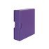 Lindner S3542-13 Carpeta de anillas (violeta) acolchada de plástico con mecanismo estándar de 4 anillos y funda a juego.
