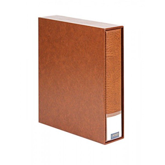 Lindner 3532-H Carpeta de anillas 3530 + funda 3531, bronceado Lindner 3532-H Carpeta de anillas 3530 + funda 3531, bronceado
