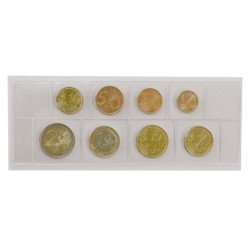 Lindner K7ES Funda de lámina de PVC duro cristalino para un juego de monedas EURO pqte 100 Lindner K7ES Funda de lámina de PVC duro cristalino para un juego de monedas EURO pqte 100