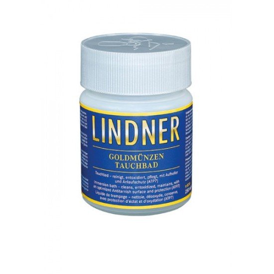 Lindner 8096 Dip de limpieza para monedas de oro, 250 ml