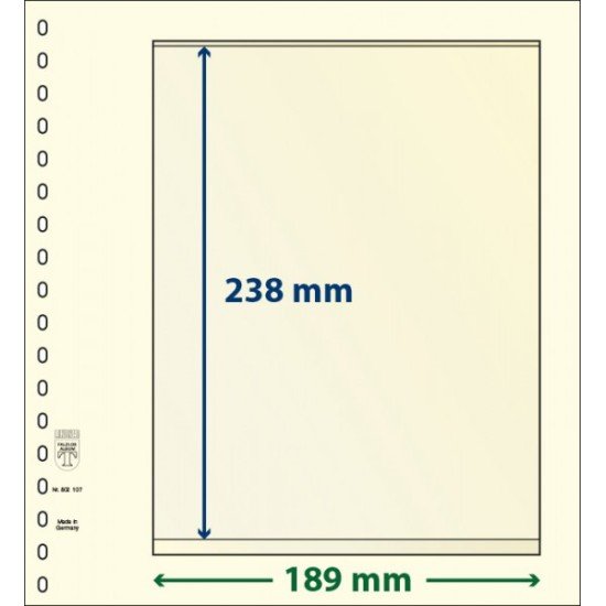 Lindner 802107P Hojas T-Blanko Creaciones Personales Altura: 238 mm. pqte 10