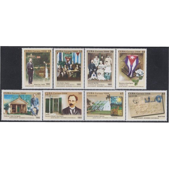 Cuba 4542/49 2008 Dr Jose Marti. Patriota y escritor Cubano MNH Cuba 4542/49 2008 Dr Jose Marti. Patriota y escritor Cubano MNH