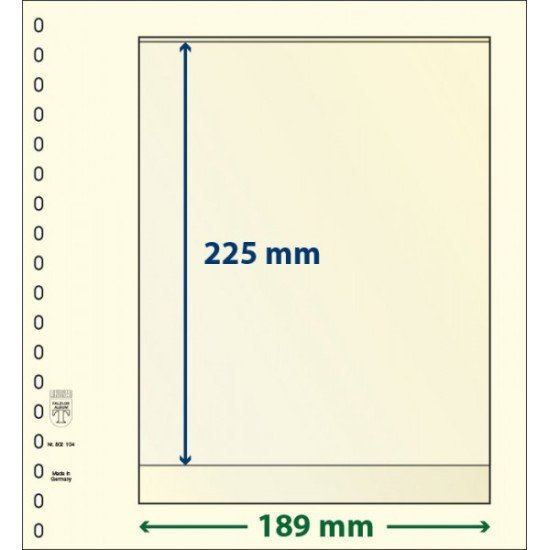 Lindner 802104P Hojas T-Blanko Creaciones Personales Altura: 225 mm. pqte 10