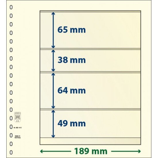 Lindner 802410P Hojas T-Blanko Creaciones Personales Altura: 49,64,38,65 mm. pqte 10 Lindner 802410P Hojas T-Blanko Creaciones Personales Altura: 49,64,38,65 mm. pqte 10
