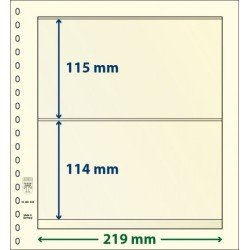 Lindner 802208P Hojas T-Blanko Creaciones Personales Altura: 114,115 mm. pqte 10 Lindner 802208P Hojas T-Blanko Creaciones Personales Altura: 114,115 mm. pqte 10