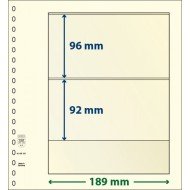 Lindner 802201P Hojas T-Blanko Creaciones Personales Altura: 92,96 mm. pqte 10