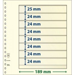Lindner dT802800P Hojas T-Blanko Creaciones Personales Altura: 25, 24, 24, 24, 24, 24, 24, 24 X 189 mm  pqte 5
