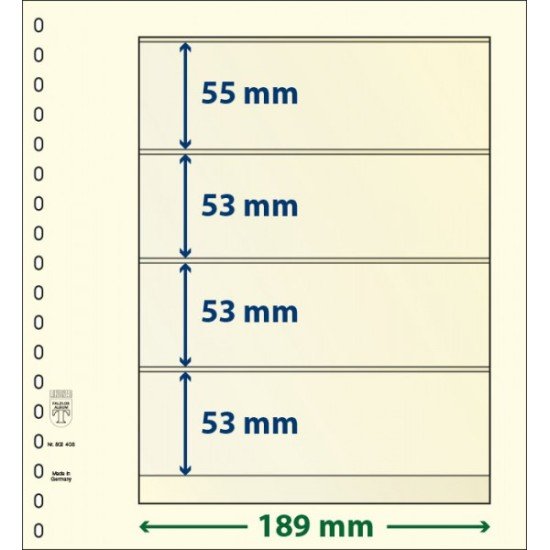 Lindner dT802408P Hojas T-Blanko Creaciones Personales Altura: 55, 53, 53, 53 x 189 mm pqte 5 Lindner dT802408P Hojas T-Blanko Creaciones Personales Altura: 55, 53, 53, 53 x 189 mm pqte 5