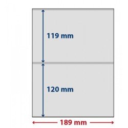 Lindner S802204H Hojas T-Freestyle con 2 bolsillos (120 mm) cinta autoadhesiva Lindner S802204H Hojas T-Freestyle con 2 bolsillos (120 mm) cinta autoadhesiva