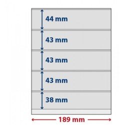 Lindner S802512H Hojas T-Freestyle con 5 tiras (38 mm) y tira autoadhesiva Lindner S802512H Hojas T-Freestyle con 5 tiras (38 mm) y tira autoadhesiva