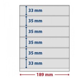 Lindner S802606H Hojas T-Freestyle con 6 tiras (33 mm) y tira autoadhesiva Lindner S802606H Hojas T-Freestyle con 6 tiras (33 mm) y tira autoadhesiva